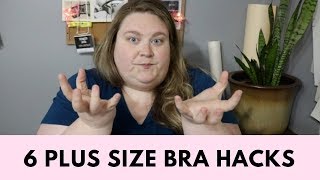 6 Plus Size BRA Hacks  Danielle McAllister [upl. by Hnib]