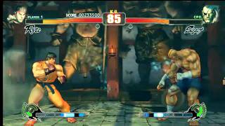 STREET FIGHTER 4  Ryu VS SagatCPU normal [upl. by Ovida882]