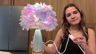 HONEST Review Ceramic Feather Lamp ZYLEIESENBAO ✅ productreview unboxing [upl. by Ynaffi]