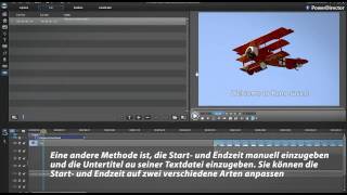 CyberLink PowerDirector 10  Untertitel zu Ihren Videos hinzufügen [upl. by Akemat]