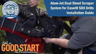 AtomJet SDX Dual Shoot Scraper Installation [upl. by Ahsaten981]