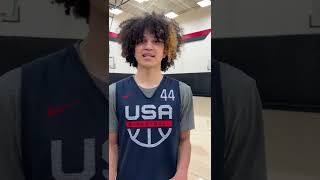 Anthony Black 2022 Nike Hoop Summit Interview [upl. by Trilbee]