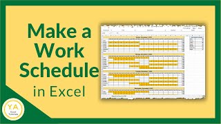 How to Make a Work Schedule for Employees in Excel  Tutorial [upl. by Ettelrats202]