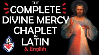 Divine Mercy Chaplet in Latin amp English with Opening amp Closing Prayers  Corona Divinæ Misericordiæ [upl. by Ahsaelat]