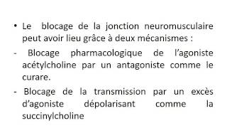 PHARMACOLOGIE Les Myorelaxants [upl. by Chlores]