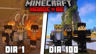 Sobrevivi 100 Dias em um APOCALIPSE ZOMBIE em Trio no Minecraft Hardcore  o Filme [upl. by Akimert60]