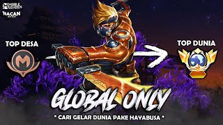 Namatin Mobile legends sampe top global dunia pake hayabusa [upl. by Nudd960]