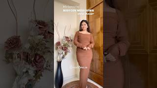 Bodycon Dresses under Budget 🤩💕  website revealstorein  smallbusiness meshdress [upl. by Ahsinut]