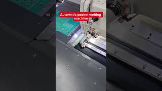 Automatic pocket welting machine sewing machinesewing sewingmethods tekstil [upl. by Engapmahc520]