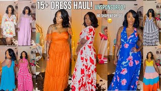 MASSIVE SHEIN DRESS HAUL SPRING 2022 ❤️ 🌸 [upl. by Erme]