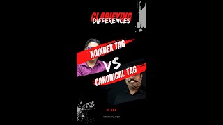 Noindex vs Canonical Tag Clarifying the Differences in SEO [upl. by Lekkim]