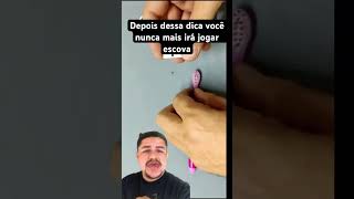 Como fazer uma ferramenta com escova de dente e gilete  dicasdiy facavcmesmo shorts [upl. by Valerlan604]