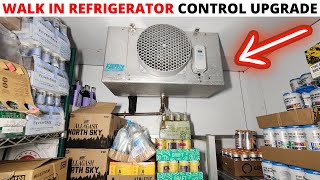 HVACR Commercial Walk In Refrigerator Not Cooling amp Repair Walk In Beer Cooler Control Upgrade [upl. by Theis483]