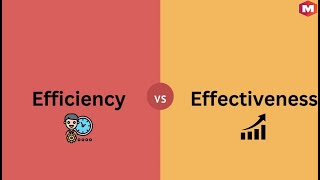 Difference Between Effeciency and Effectiveness [upl. by Adara975]