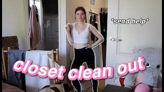 EXTREME CLOSET CLEAN OUT 2024 i ripped everything out [upl. by Ot]