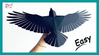 How to make Flying crow craft  Flying crow craft  easy to make [upl. by Harol]