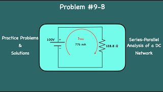 SeriesParallel Circuit Analysis of a DC Network Practice Problem Number 9 [upl. by Yeslehc]