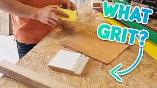 What Grit Sandpaper To Use On Wood [upl. by Annairdua]