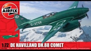 Airfix 172 De Havilland DH88 Comet inbox review [upl. by Nevek]