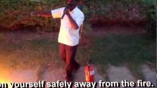 Demonstration of Dry Chemical Powder DCP Fire Extinguisher [upl. by Figueroa413]