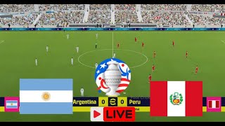 Argentina vs Peru  World cup qualify 2026  FIFA match gameplay [upl. by Cherri627]