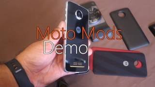 Moto Mods First Look  Hands on  Launch [upl. by Sclater383]