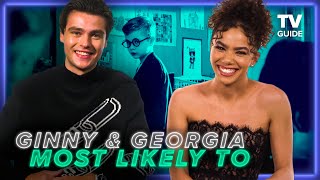 Ginny amp Georgia Season 2 Cast Play Most Likely To  Antonia Gentry Felix Mallard [upl. by Jaffe879]