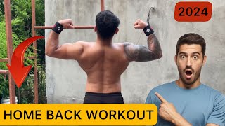 HOME BACK WORKOUT  10 types of pullups [upl. by Kym703]