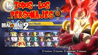 DRAGON BALL XENOVERSE 2  TODOS LOS PERSONAJES  VARIANTES  ROPAS Y TECNICAS  RAFYTA [upl. by Player]