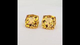 Golden Beryl pair 96ct [upl. by Wolcott]