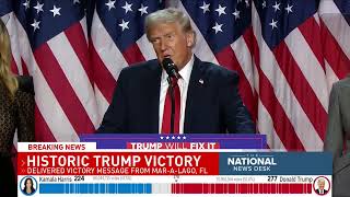 Trump declared to be winner in 2024 election [upl. by Safko]