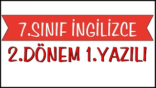 7Sınıf İngilizce 2Dönem 1Yazılı 2024  Açık Uçlu [upl. by Aidnahs]