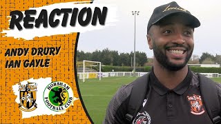 Reaction  Andy Drury amp Ian Gayle  Folkestone Invicta 31 Horsham FC  Isthmian Premier Division [upl. by Price]