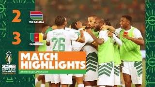 HIGHLIGHTS  The Gambia 🆚 Cameroon TotalEnergiesAFCON2023  MD3 Group C [upl. by Nylak]