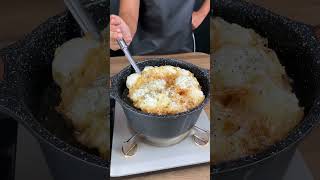 Add eggs to boiling oil Why wasnt I told this recipe before [upl. by Auqinet]