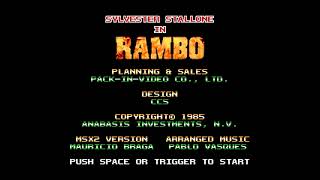 Rambo MSX2 patch with new music and graphics [upl. by Eloccin652]