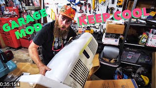 HOW TO KEEP COOL IN THE GARAGE NewAir AC14100E Portable Air Conditioner [upl. by Red]