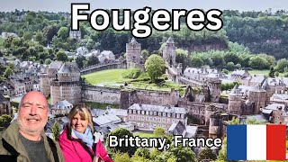 The ancient MEDIEVAL Fortress Town of FOUGERES  in Brittany France [upl. by Arlin]