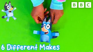 How To Make Bluey  Bluey Arts and Crafts Compilation  CBeebies [upl. by Drona283]