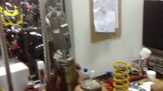 Part 5 Rebuild YAMAHA WR200 Rear ShockOEMwwwteamhklracingcom [upl. by Attaynik]