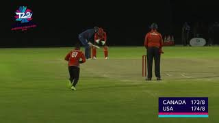 USA v Canada final over 22 runs to win [upl. by Udall527]