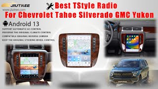 For Chevy Chevrolet Tahoe Silverado Suburban GMC Yukon 20072013 Tesla Screen Carplay Car Radio [upl. by Rivers774]