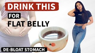 Drink 1 Cup To Get Flat belly  Flat Stomach  Reduce BloatingGas  Bloating Tea HindiFat to Fab [upl. by Raclima]