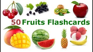 Learn Fruits Flashcards For Kids [upl. by Harret706]