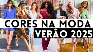 🔴CORES 2025  30 LOOKS COM 10 CORES QUE ESTÃO NA MODA PRIMAVERA VERÃO 2024  2025 [upl. by Aynotan]