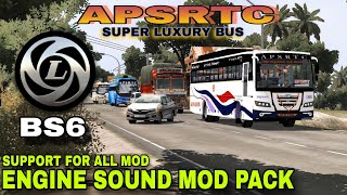 BUSSID V431 APSRTC SUPER LUXURY ASHOK LEYLAND BS6 REAL BUS Engine Sound Pack SUPPORT FOR ALL MOD [upl. by Akcirederf]