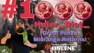 Modern Gruul Ponza Midrange  1000 Video on Channel  Thank You Viewers  MTGO [upl. by Janifer]