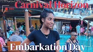 Carnival Horizon Embarkation Day8 days Heading to the ABC Islands [upl. by Hana758]