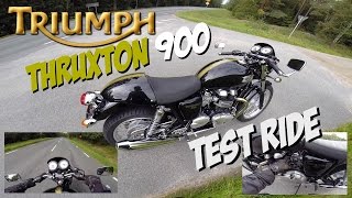 Triumph Thruxton test ride [upl. by Nyrret]