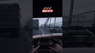 AMG GTR Fly By Cuttin Up In Traffic on Glitch Bridge  GTA V No Hesi [upl. by Jemmy]